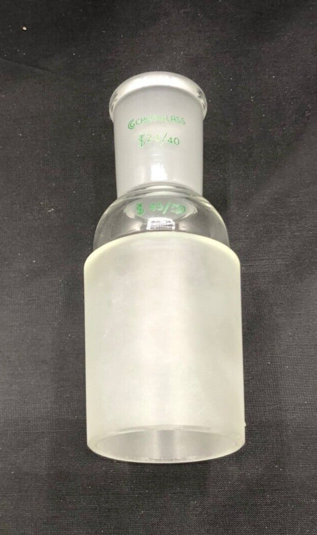 CHEMGLASS Glass 24/40 Outer 45/50 Inner Reducing Adapter CG-1000-13