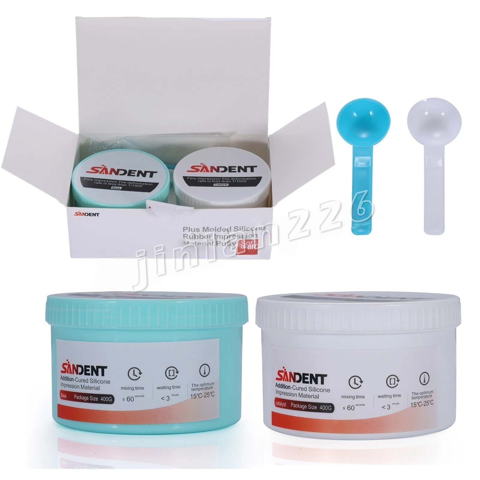 Dental Putty VPS Impression Material Base Normal or Fast Set 2 x 400g