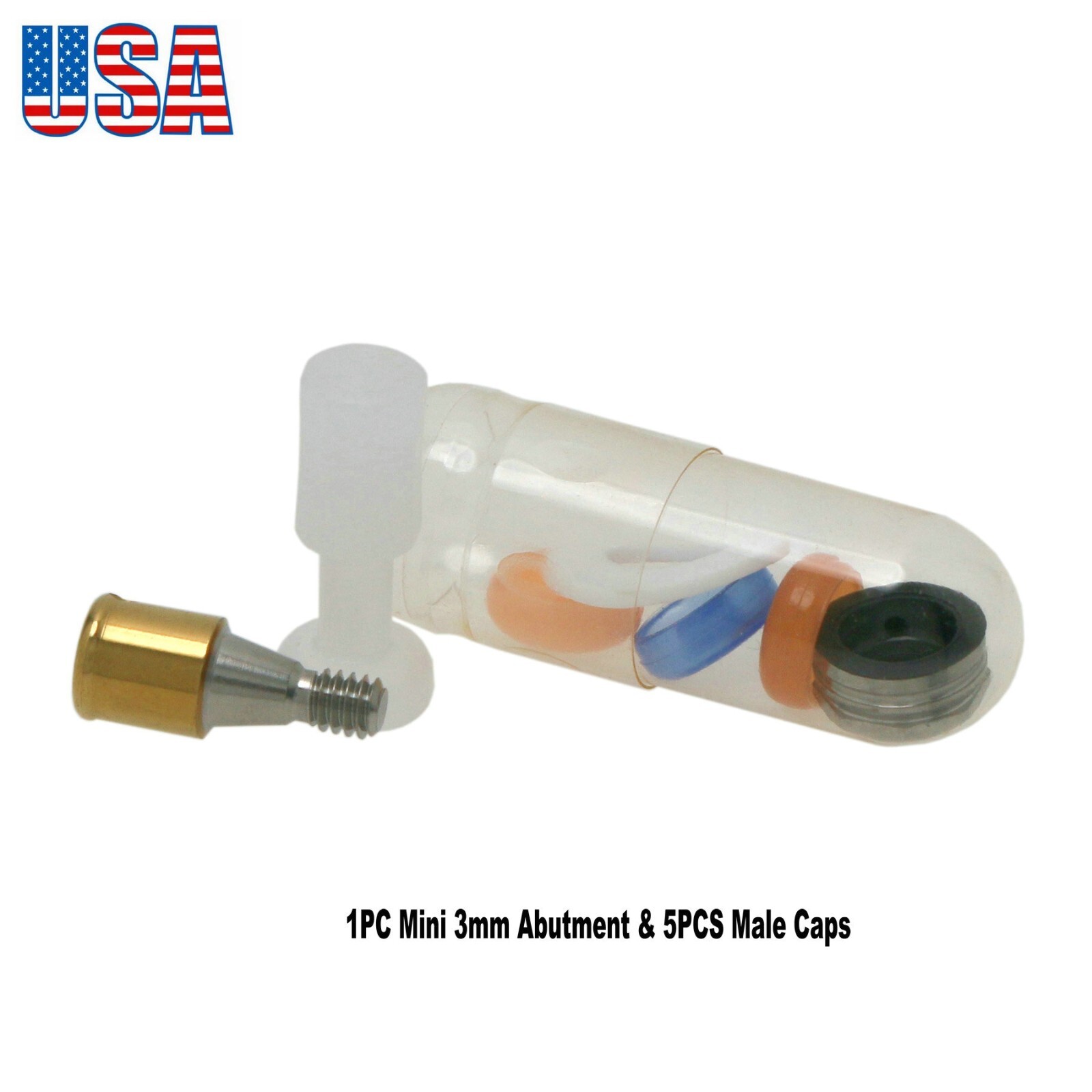 US For Hiossen Oss Implant Locator Abutments PEEK Retention Caps Mini & Regular