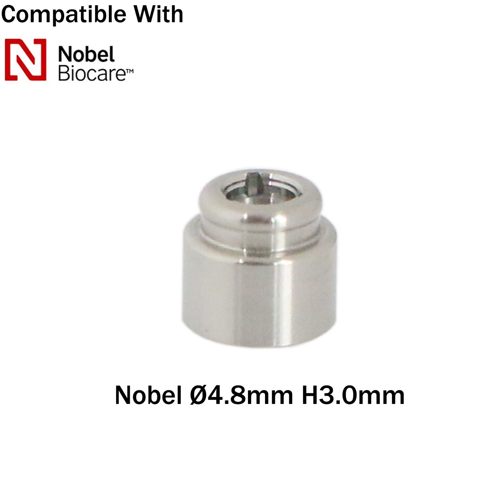 Implant Multi-Unit Locator Abutment ∅4.8mm& Male Caps fits Hiossen Nobel Active