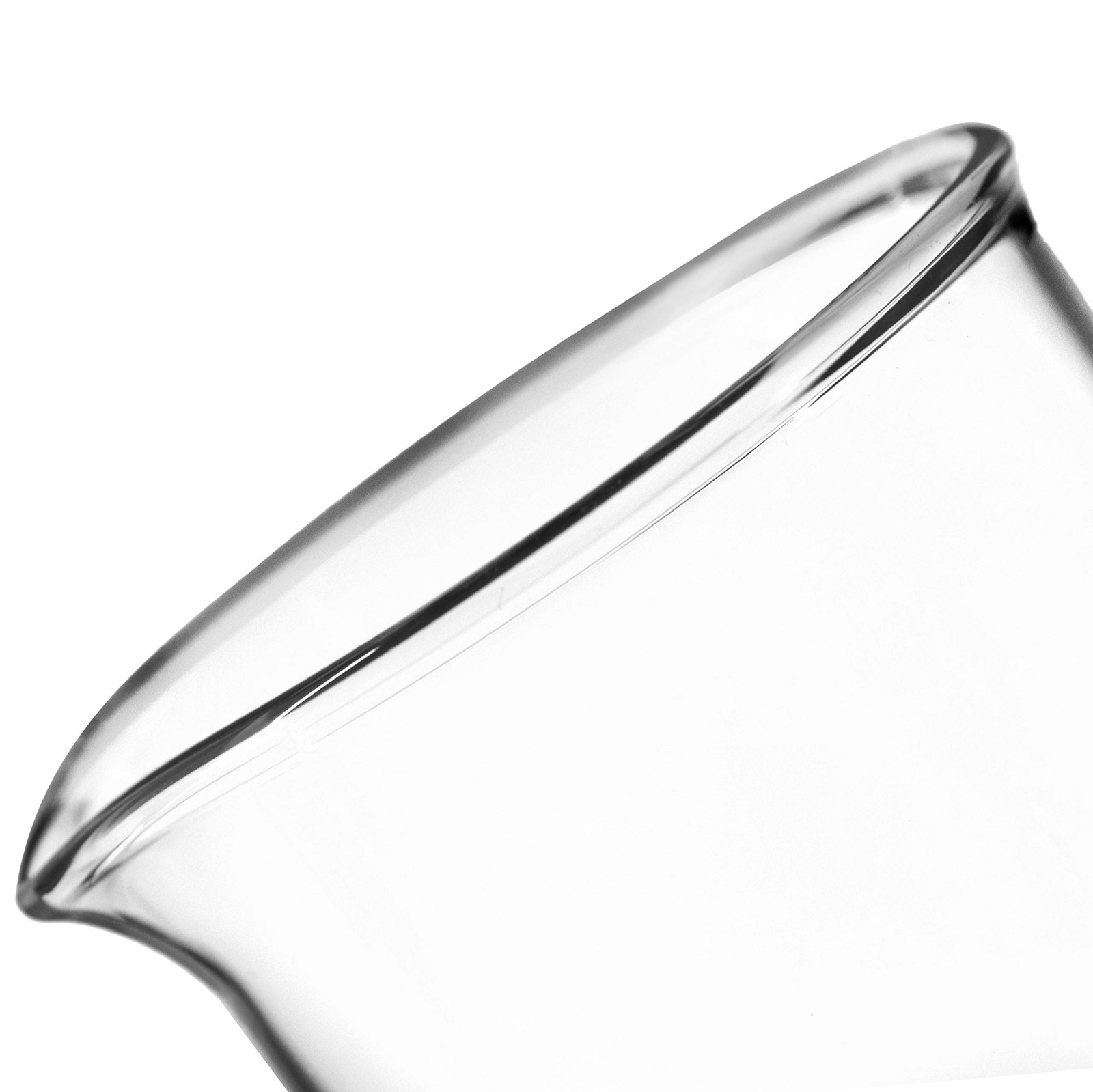 EISCO Beaker, 50ml – Low Form with Spout – White, 10ml Graduations -…