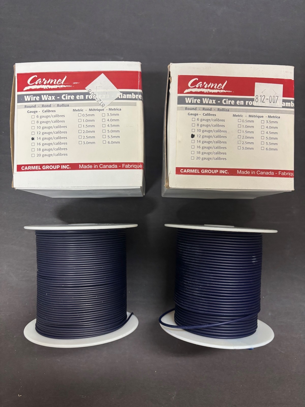 Round Wire(Spool)Wax #12,14,16,20 gauge 250g