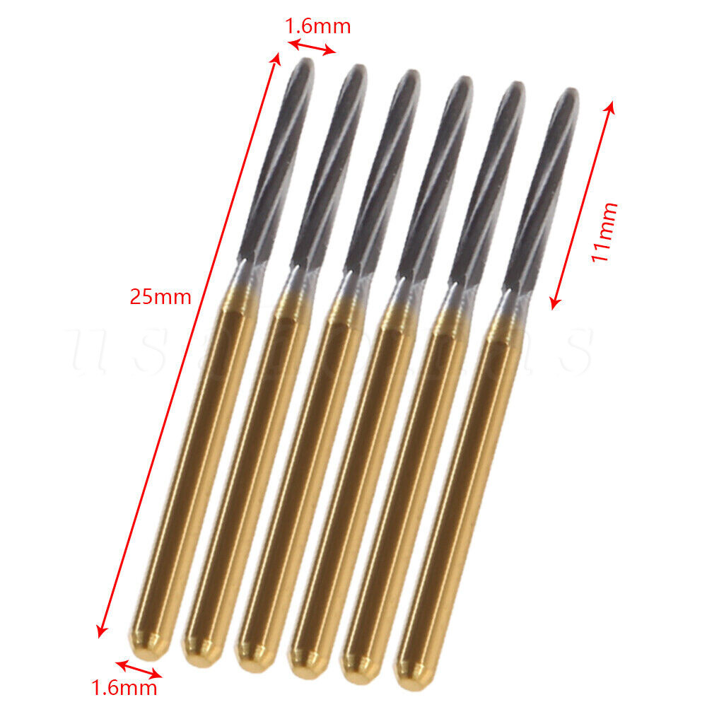Fresas Dentales Quirúrgicas Carburo Tungsteno para Huesos FG Zekrya 25/28m 1-10x