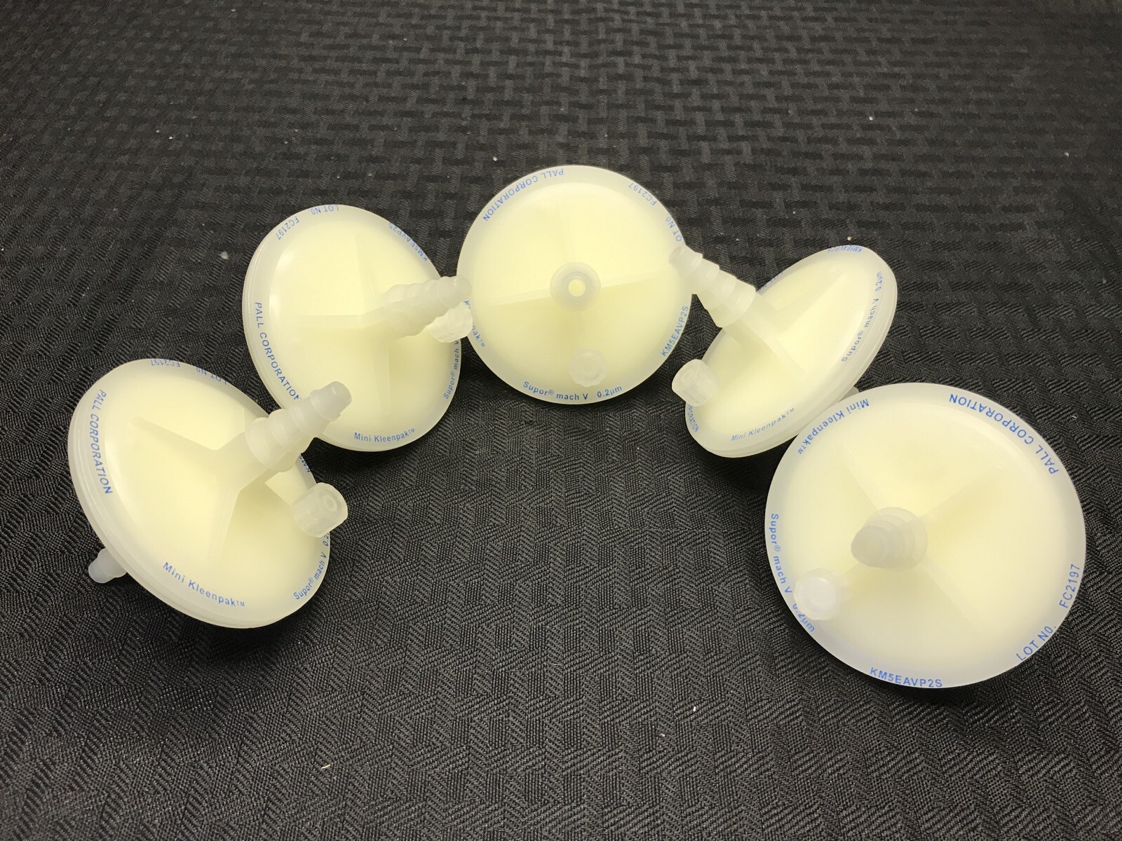 (5 Pc) PALL Mini Kleenpak 20 Syringe Filters 0.2um PES Supor Membrane KM5EAVP2S