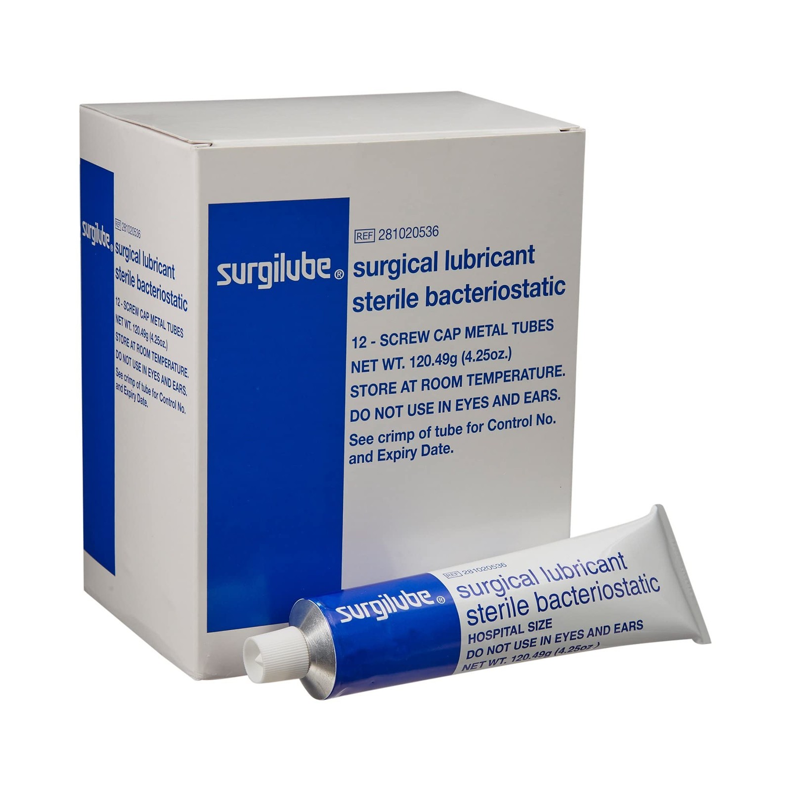 Surgilube Lubricating Jelly – Sterile – 4.25 oz tube Fl Oz (Pack of 12)