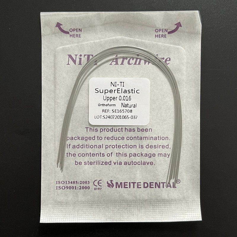 50 Packs Dental Orthodontic Super Elastic NITI Arch Wires Round Natural Form