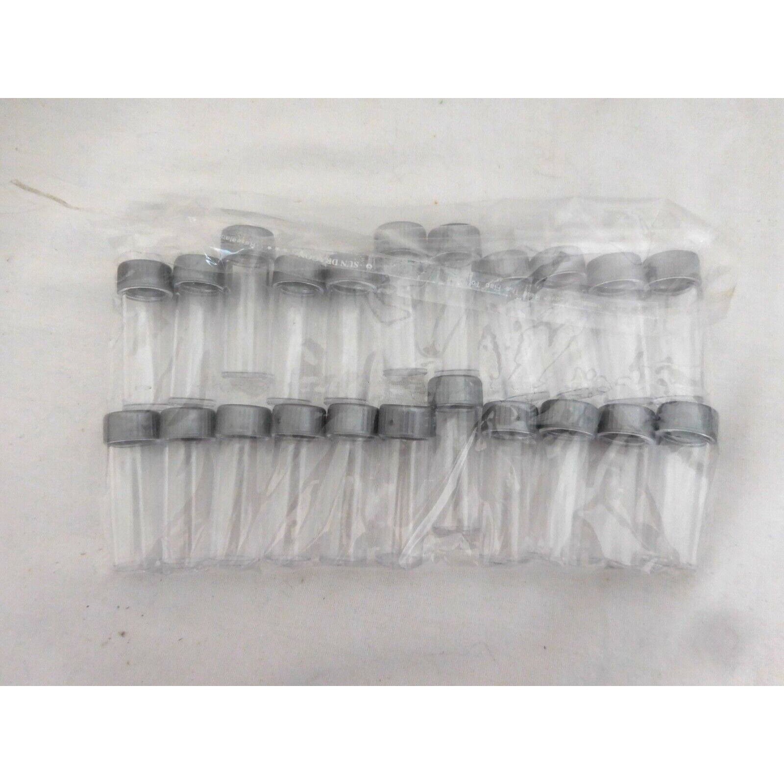 22Pcs 5ml Plastic Test Tubes Screw Cap Bottles Chemistry Supplies + Craft + Sewi