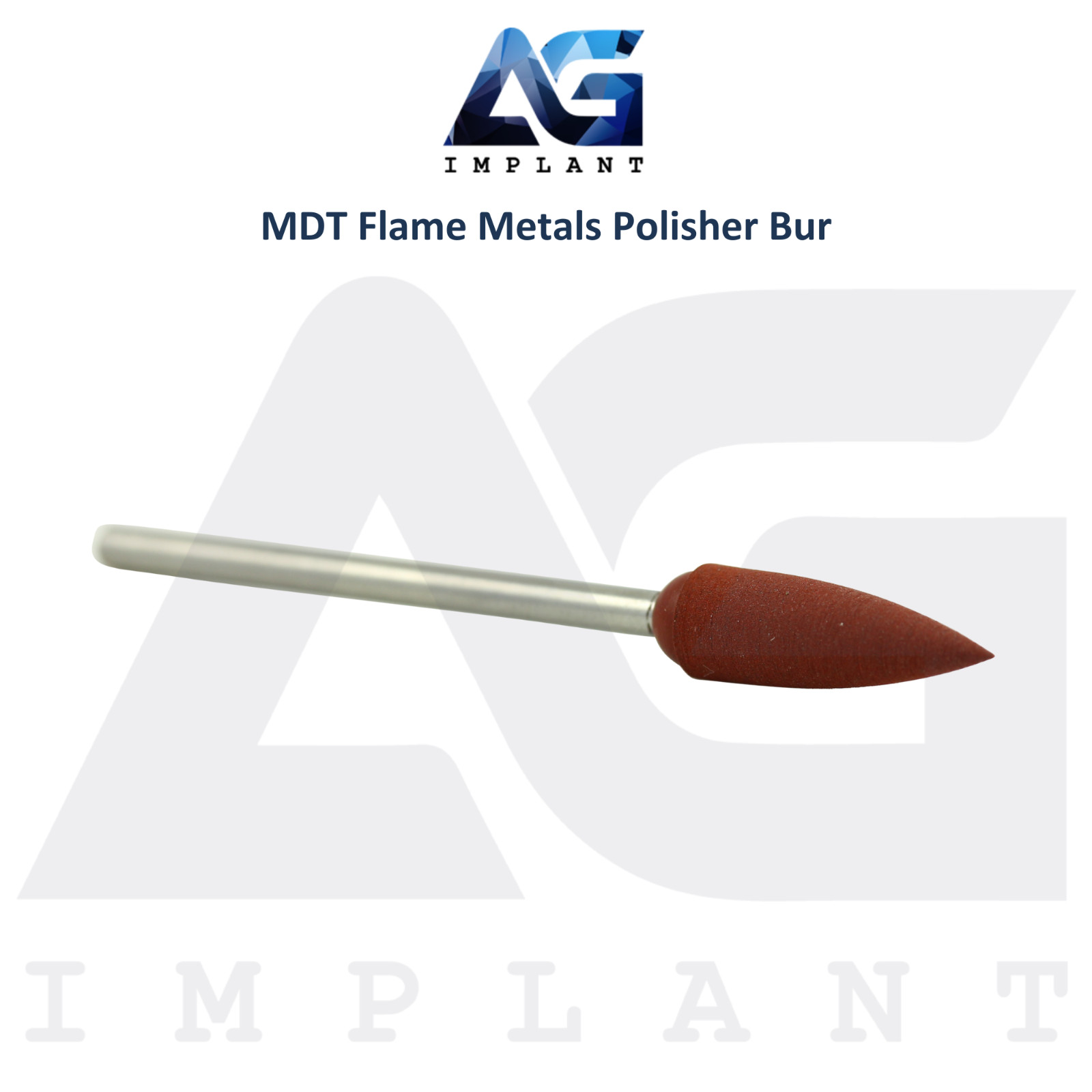 MDT Dental Flame Metals Polisher Bur Material Removal Restorations Tool