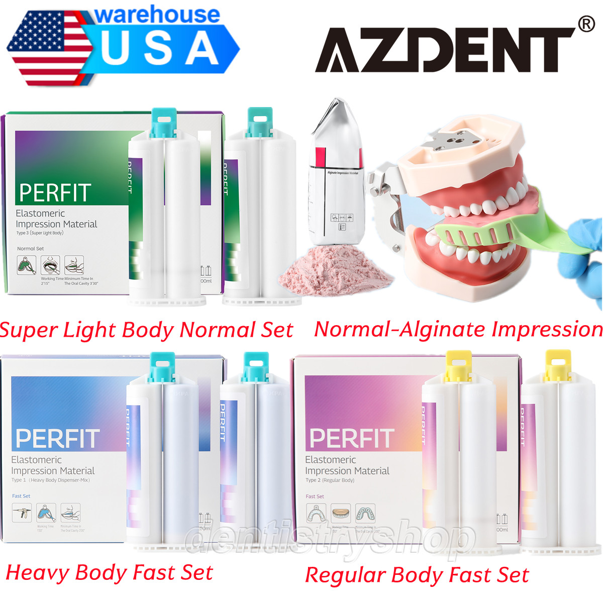 Impression Material Silicone Putty Super Light/Regular/Heavy Normal/Fast Set
