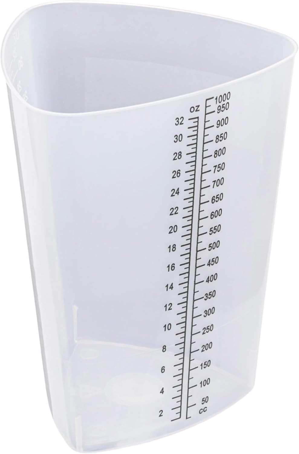 Graduated Intake Output Container 32 Oz – Plastic Triangular Measuring