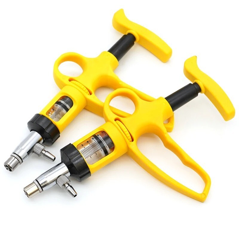 Veterinary Drench Gun Animal Syringe Injector Pig Cattle Sheep Chicken Vaccine