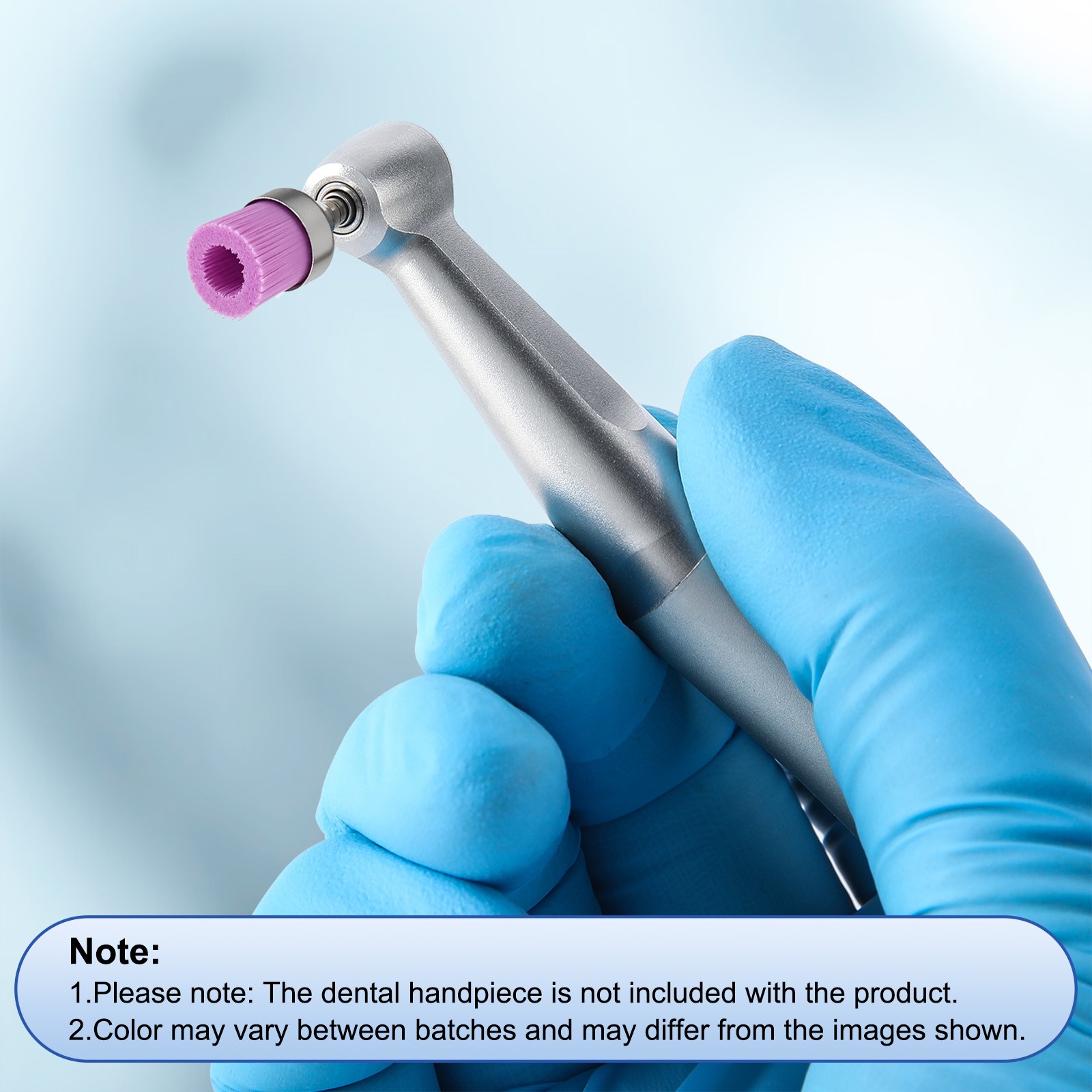 144 Dental Screw-Type Paste Prophy Taper Polishing Brushes Nylon Colorful/White