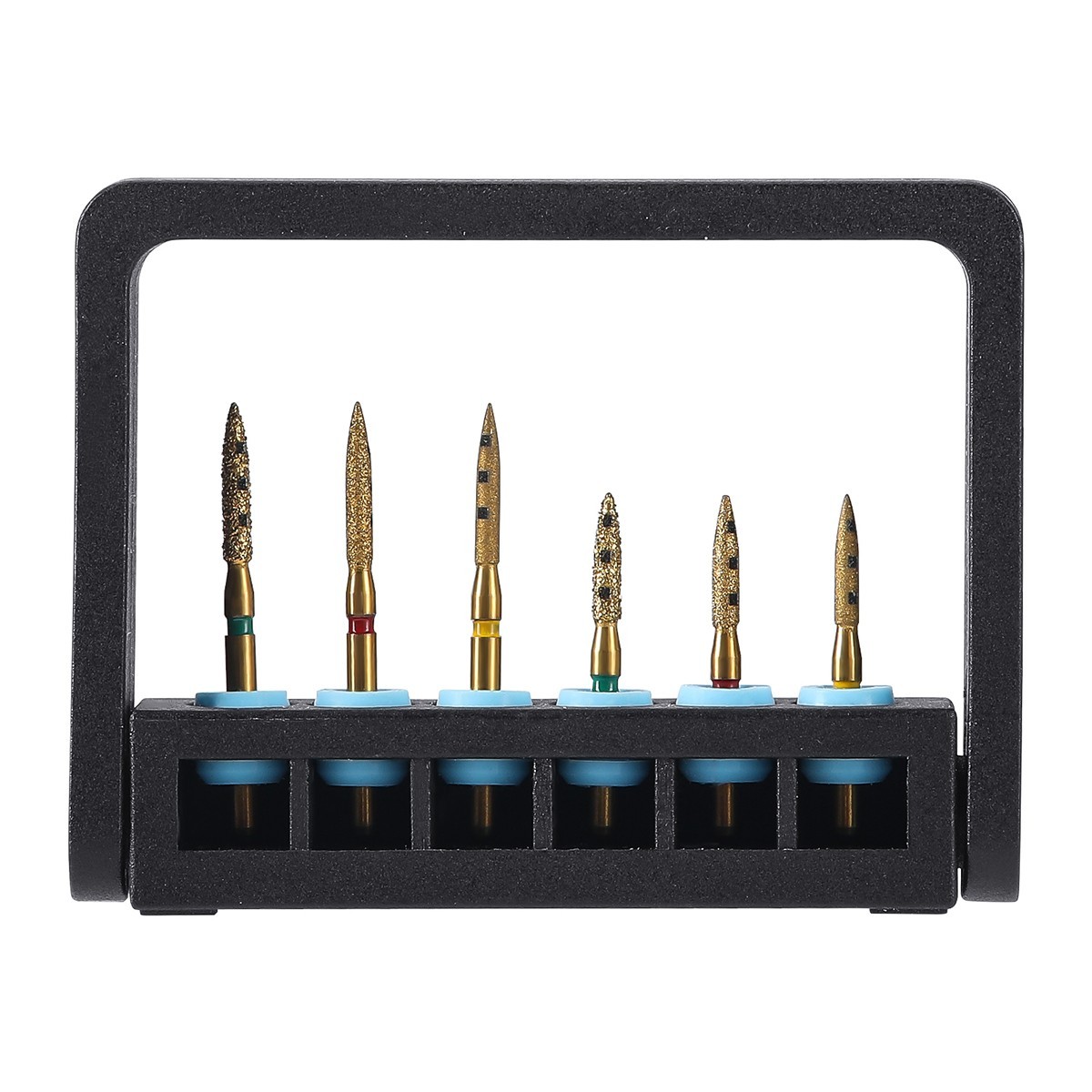 AZDENT Dental BOPT Vertical Preparation Diamond Burs FG 1.6mm Titanium Plating