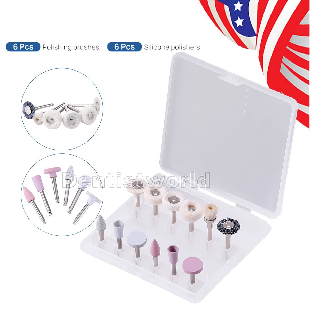 AZ Dental Composite Polishing Kit RA Finishing&Polishing For Low Speed Handpiece