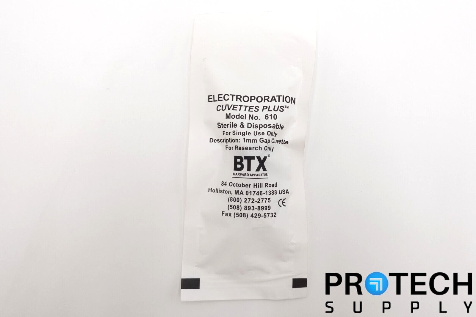 BTX 610 Electroporation Cuvettes Plus 1mm Gap Cuvette NEW