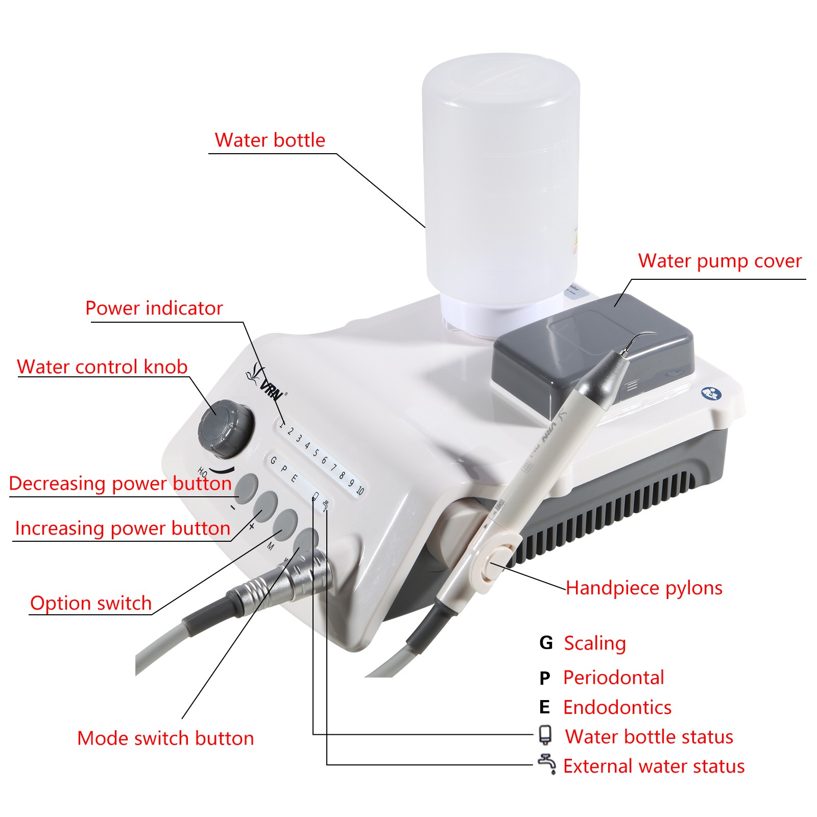 Ultrasonic Scaler Handpiece Fit EMS SKYSEA LED For EMS SKYSEA Dental