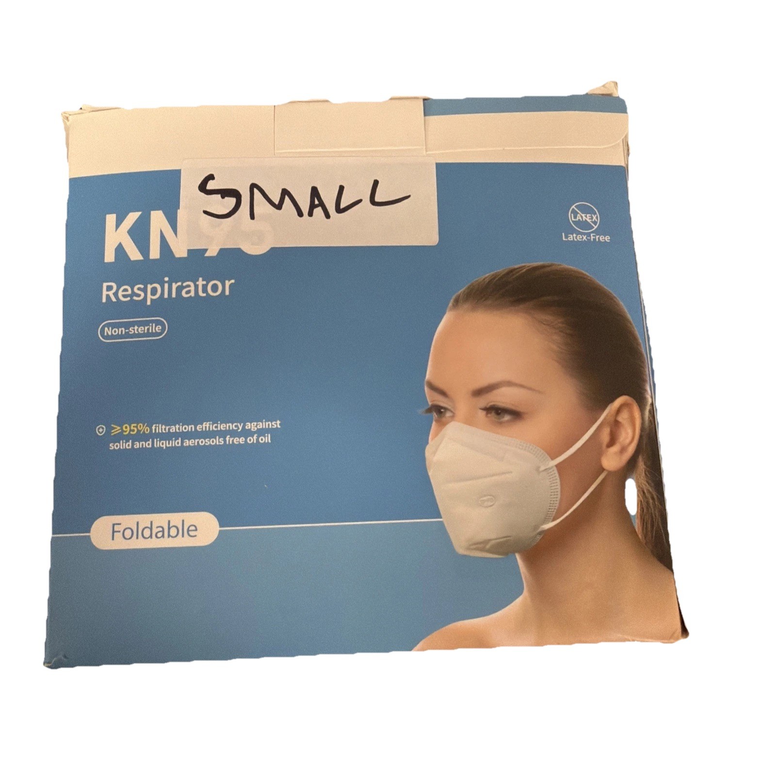 BYD CARE KN95 Respirator Face Mask Foldable 50 Pcs NEW