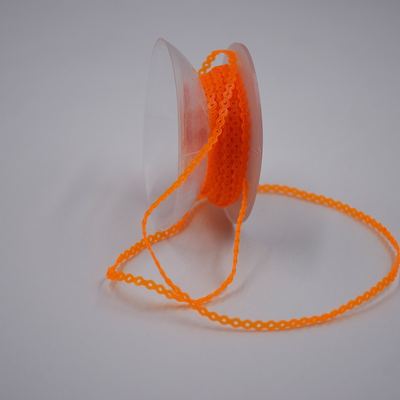 10 Rolls Dental Orthodontic Elastic Ultra Power Chain Rubber Band 44 Colors