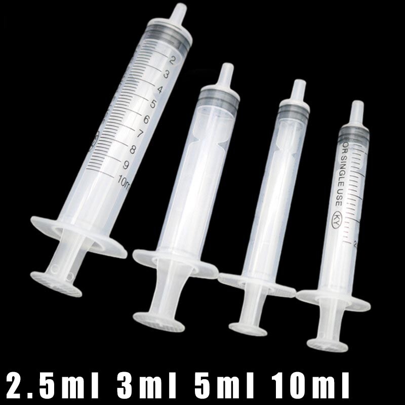 2.5ml 3ml 5ml 10ml Plastic Syringe for Preschool Toy Models Liquid Dispensing