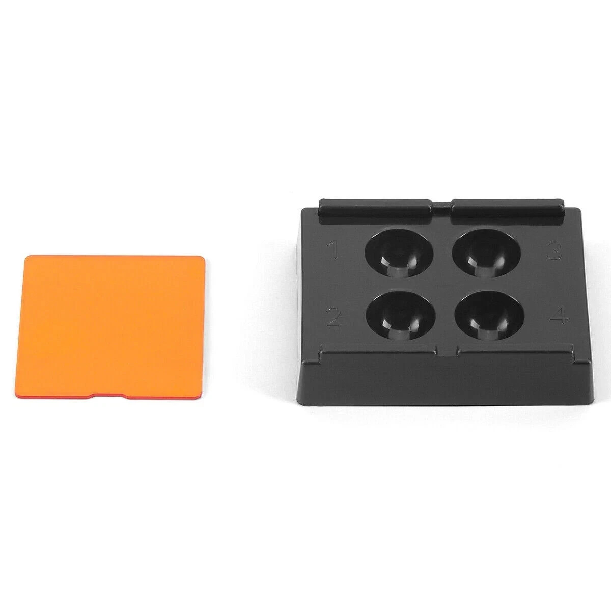 5Pcs Dental 4 Well with Light Shield Cover Palette Bonding Tray Mixing Wells