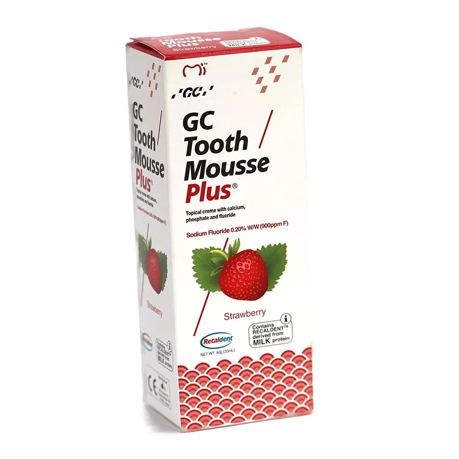 1 X GC Tooth Mousse pack of 1-( 40 grams ) Strawberry Flavour FREE SHIPPING