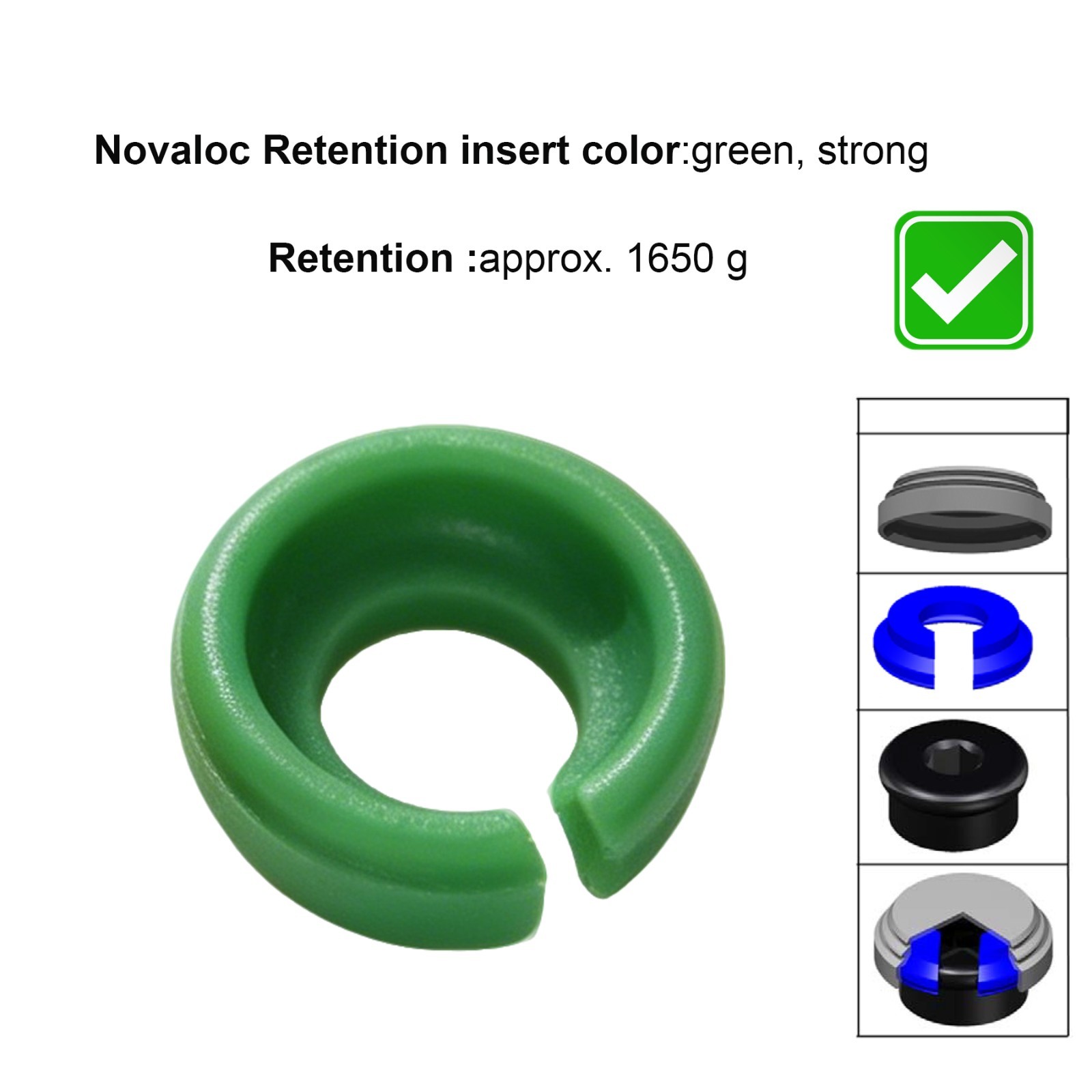 Locator Retention Caps Core Tool & Novaloc Inserts Tool Kit Dental Overdenture