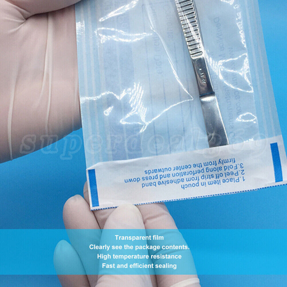 200-2000 Self-ing Sterilization Pouch Pouches Size 3.5″X10″ (1-10 Box) DL