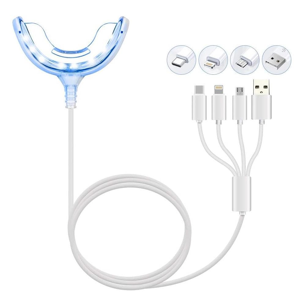 Teeth Whitening Accelerator Light with 1 Fl Oz (Pack of 1), Blue and White