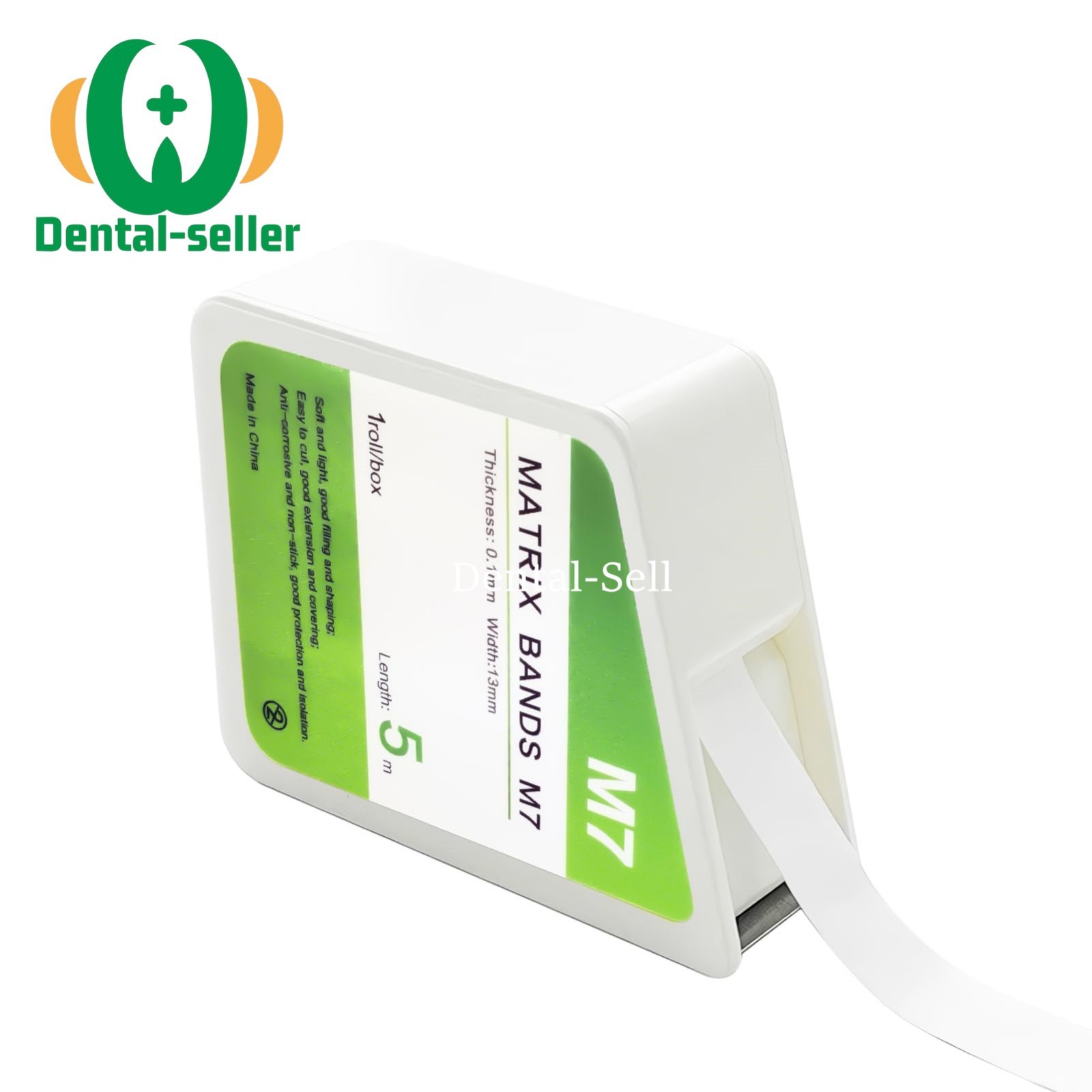 Dental Teflon Matrix Bands Sectional System Plastic Tulwar Wedges Refill L/M/S