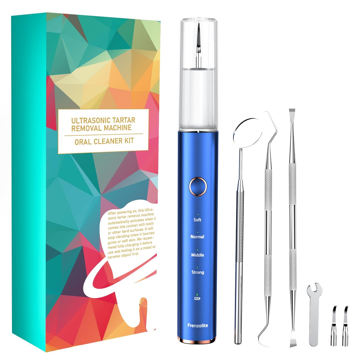 Plaque Remover for Teeth, Dental Calculus & Teeth Cleaning Kit, Blue