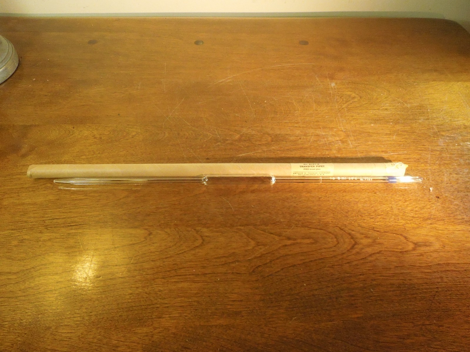 Vintage Lab Equipment Pyrex No. 8157-B Transfer Pipet Pipette 8mL Thomas Company