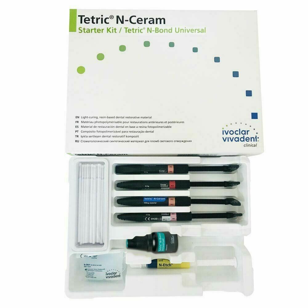 Ivoclar Tetric N Ceram Starter Kit Nano Hybrid Composite Material (Free Ship)