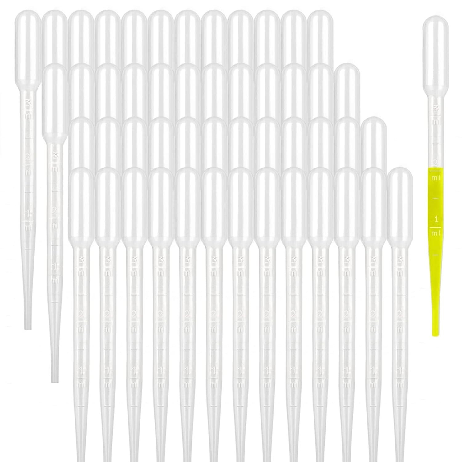 500 Pcs 3ML Pipettes Dropper-Disposable Plastic Pipettes Dropper for Lab Science