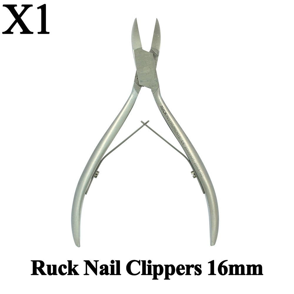 Ruck Nail Clippers 16mm Professional Manicure Pedicure Cutter Plier SS Tools