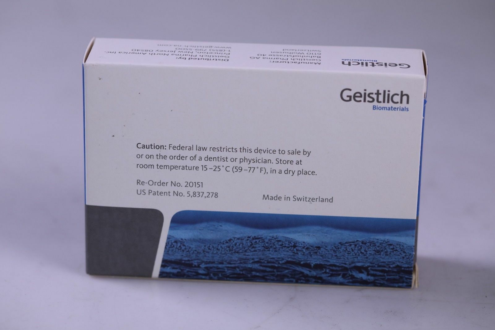 Geistlich Bio-Gide Dental Resorbable Bilayer Membrane 13 X 25mm (Free Ship)