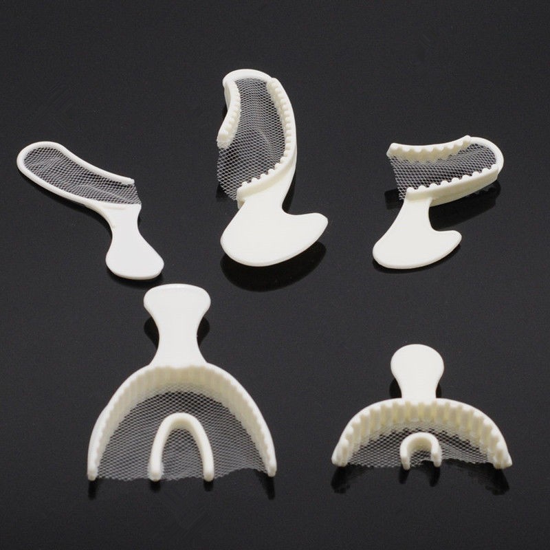 Dental Disposable Triple Impression Bite Registration Trays Mold Posterior Arch