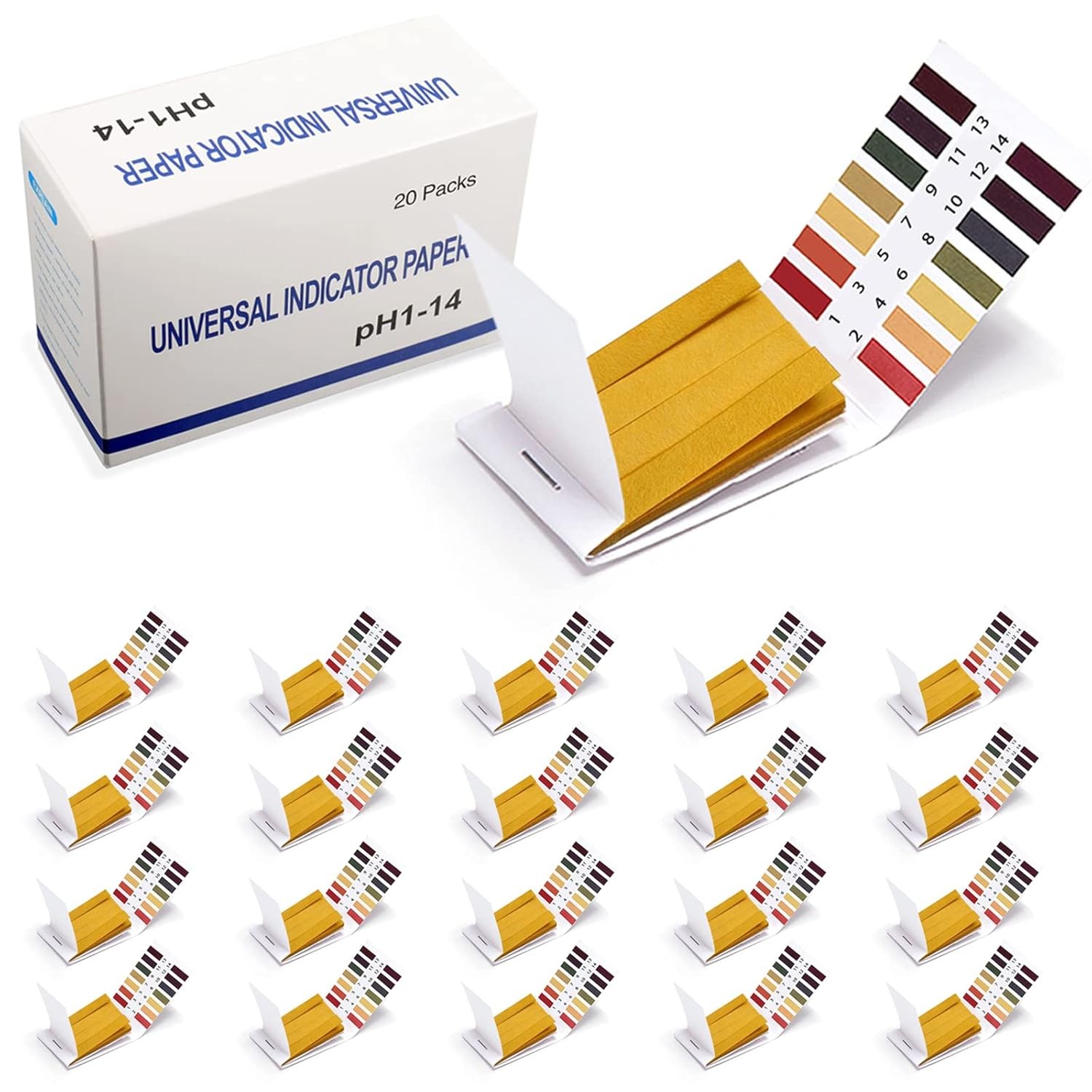pH Test Strips, 1600 Strips Full Range 1-14 Universal pH Test Paper Litmus Paper