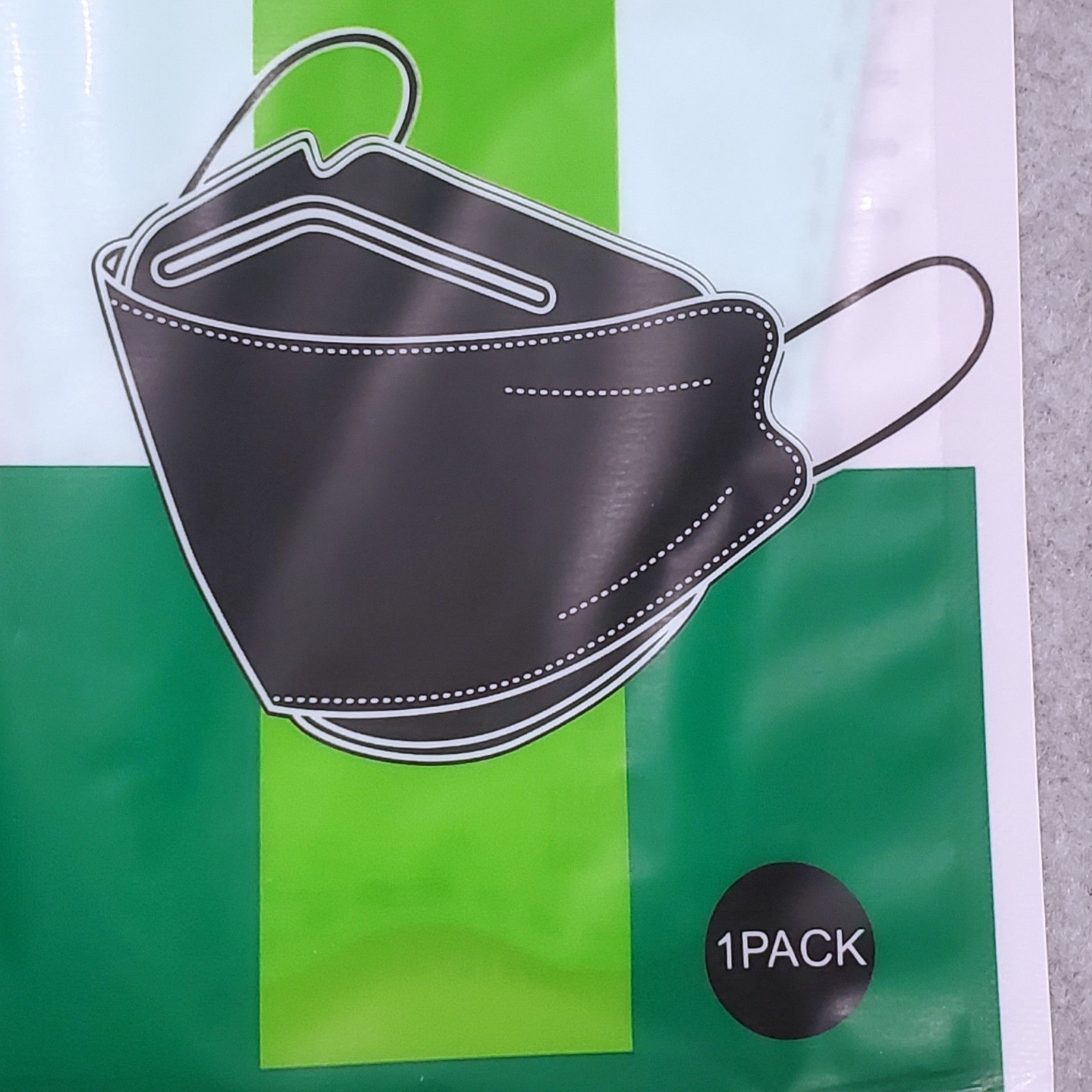 KF94 Protective 200 Pcs 4 Layer Face Mask Disposable Green
