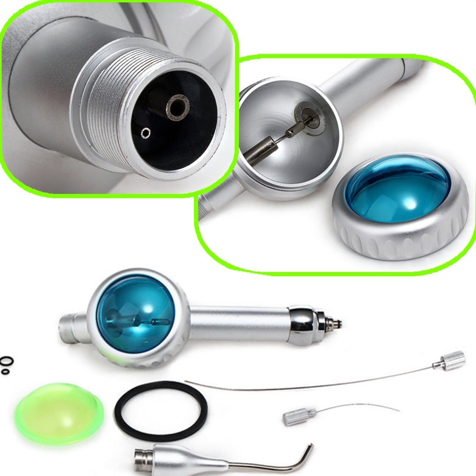 Dental Hygiene Prophy Jet Air Polisher System Tooth Polishing Handpiece 2Hole