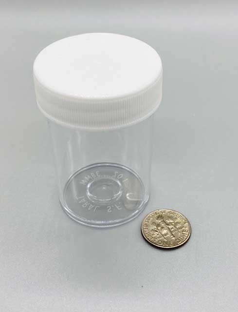 0.5oz Plastic Jar Container for Liquids Powders Oils Screw Cap Travel Storage