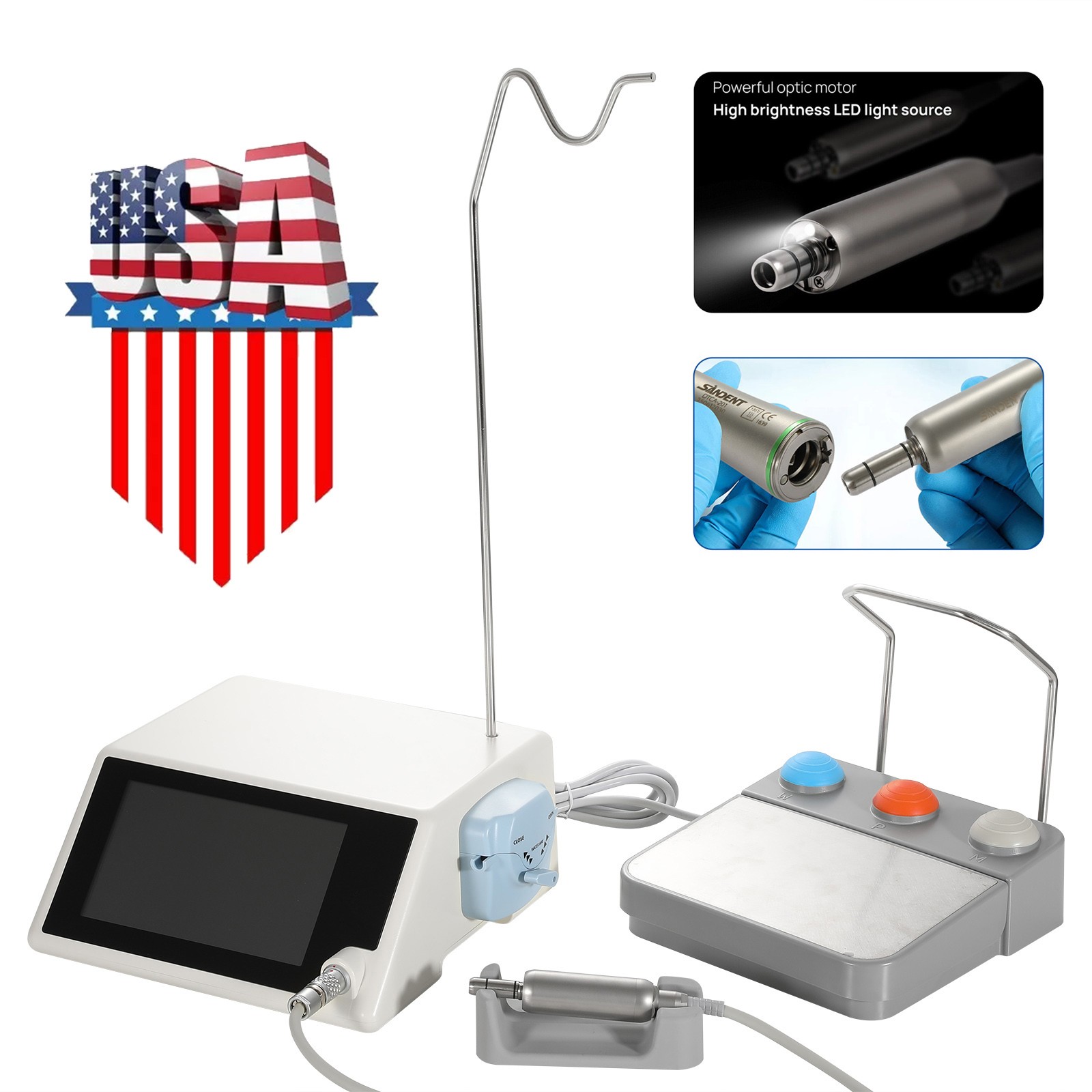 Monitor Osseointegration Stability Test / LED Implant Motor AC100-240V Dental H
