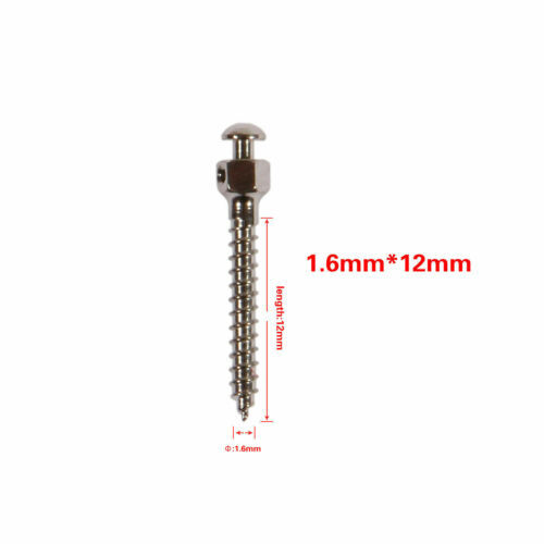 10pcs Dental Orthodontic Mini Implants Screw Titanium Alloy Screws 1.4/1.6/2.0mm