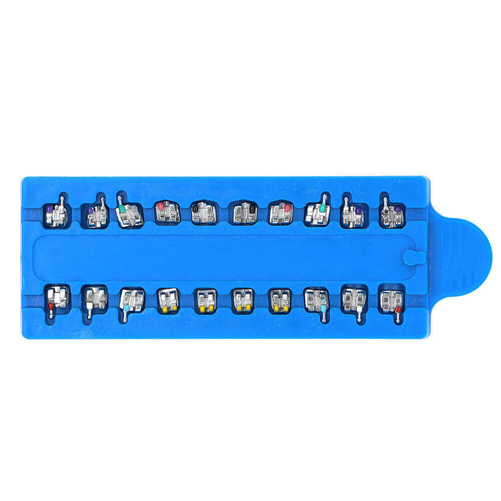 1-100 Boxes Dental orthodontic OC mini MBT 022 mental bracket brace 345 hooks