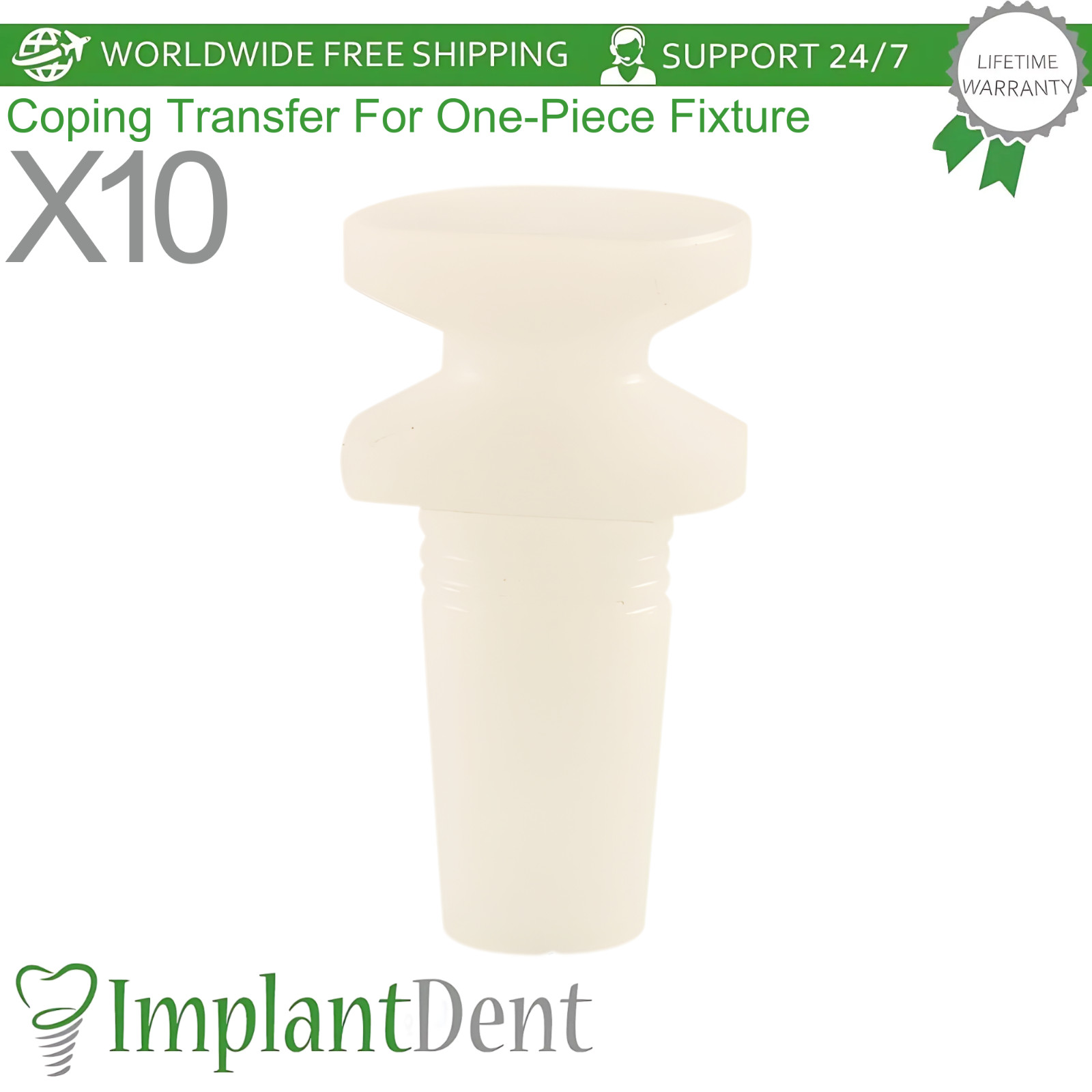 X10 Fixture Impression Transfer For OPI One-Piece System Closed Tray Technique