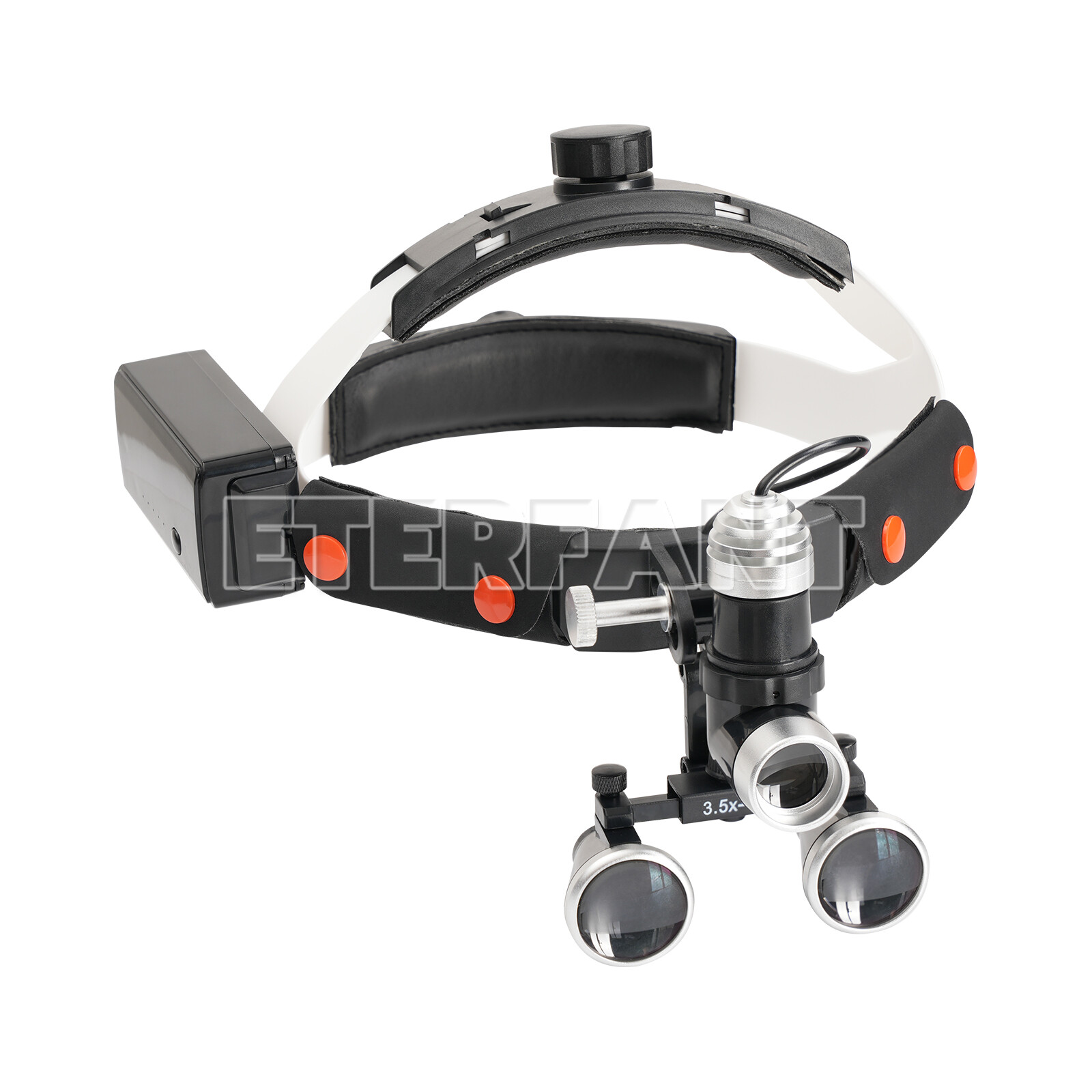 3.5X Dental Headband Binocular Loupes Medical Magnifier LED Head Light 10W