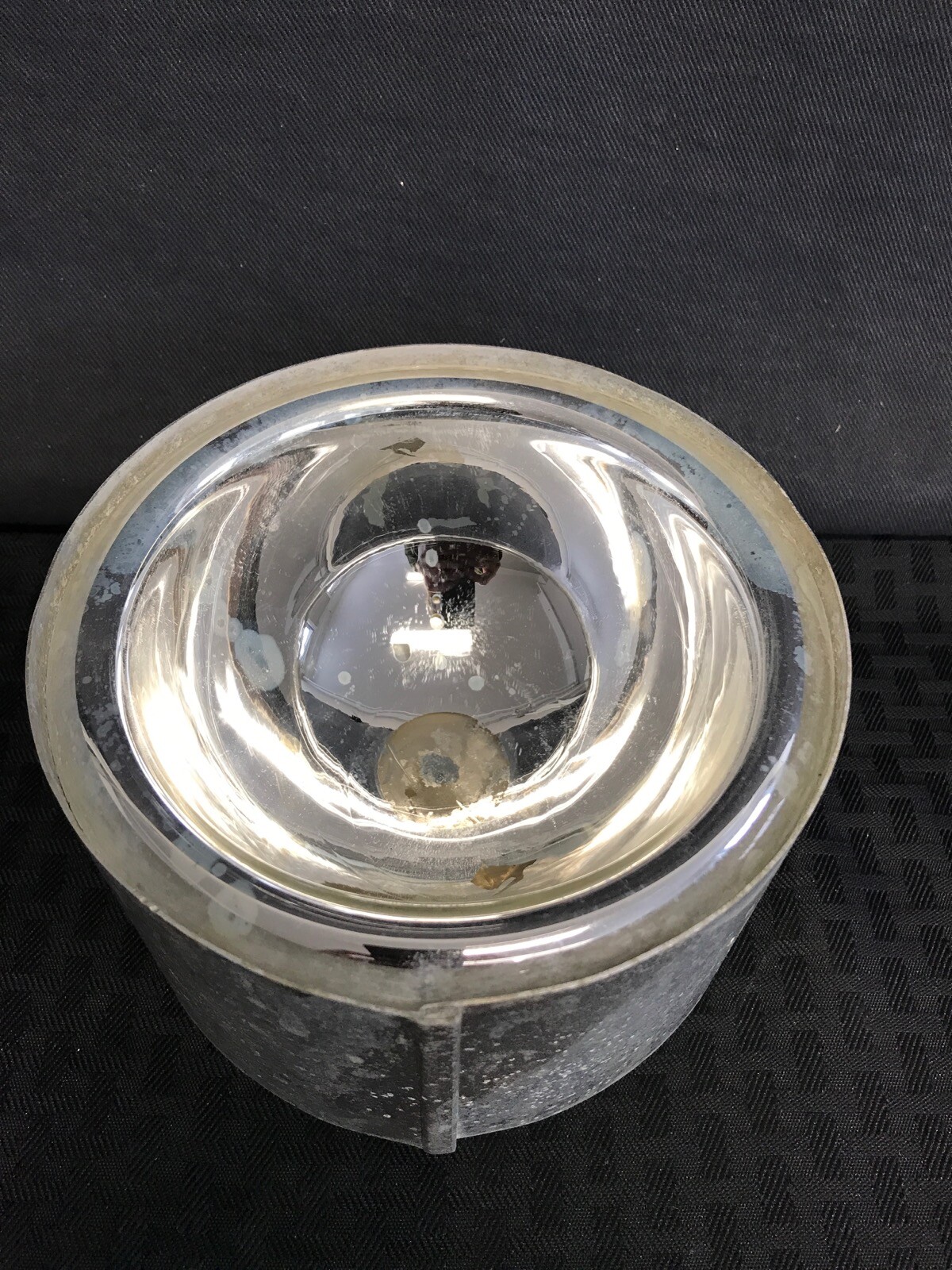 Lab 600mL Hemispherical Glass Aluminum Low Form Dewar Flask 122mm ID 65mm D B