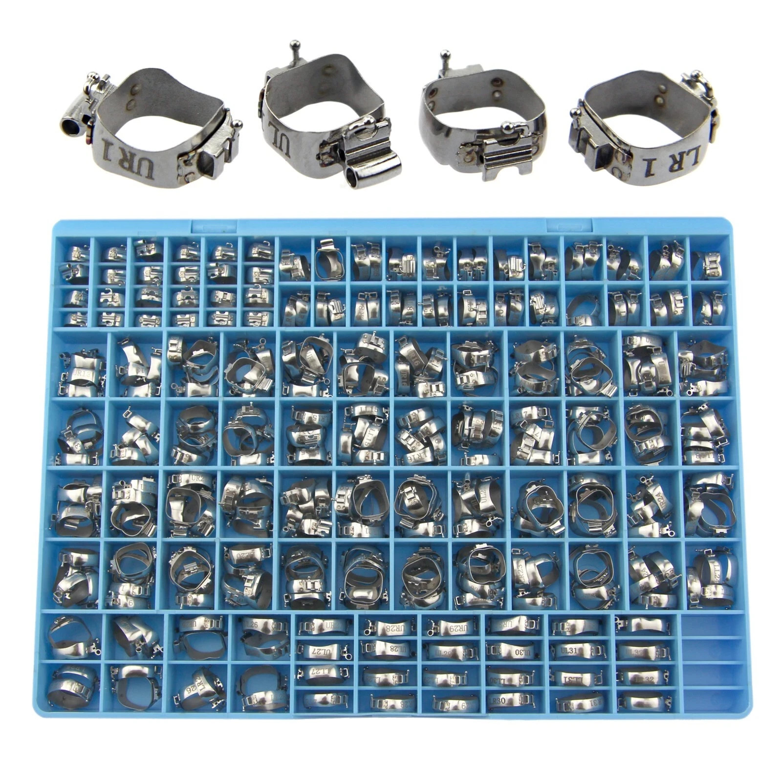 85 Sets Orthodontic Buccal Tube Molar Bands Lingual Sheath MBT Roth 0.022 GAC