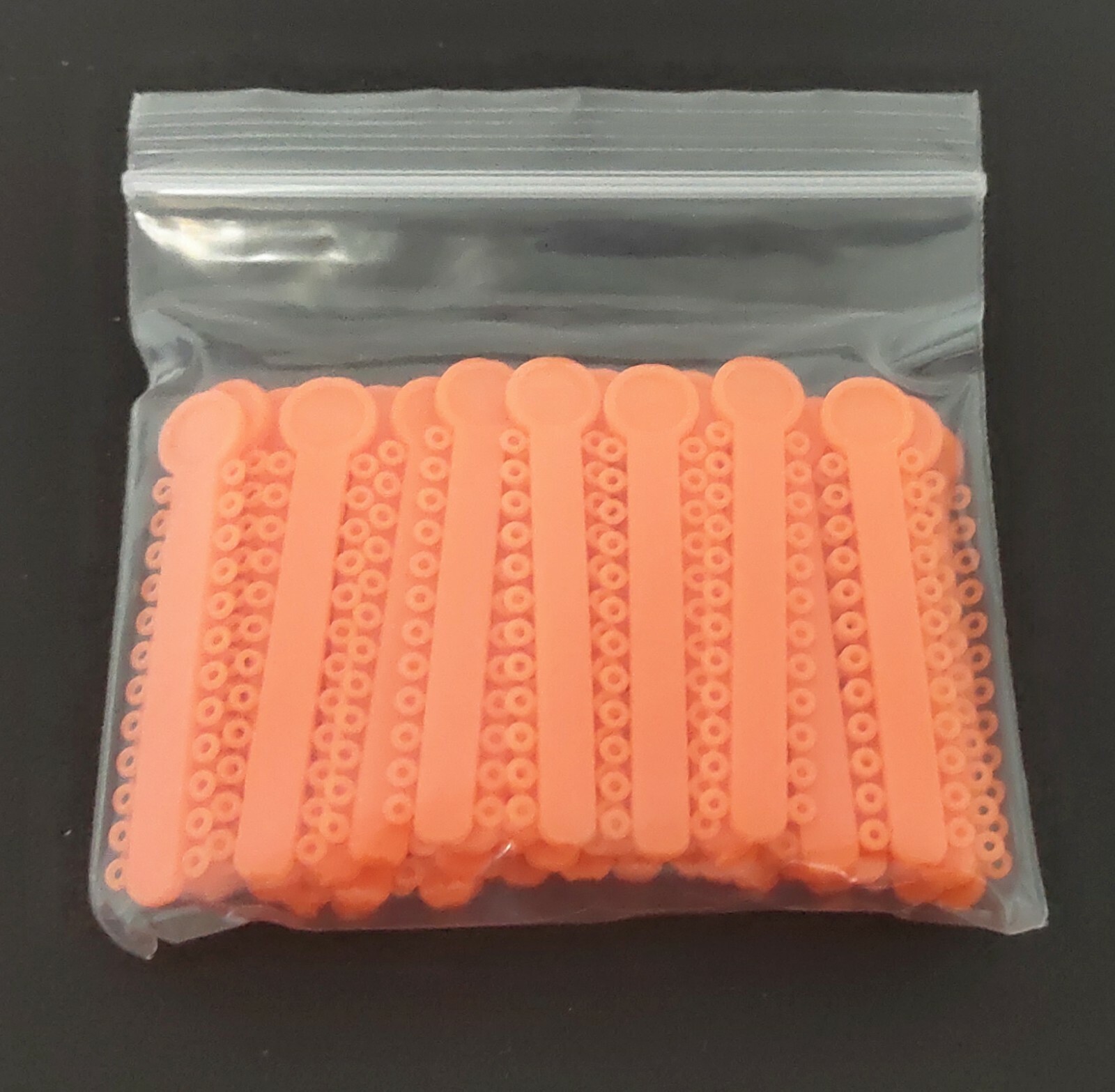1 Pack Orange Color Elastic Ligature Ties Rubber Bands O Rings 1008Pcs/Pack