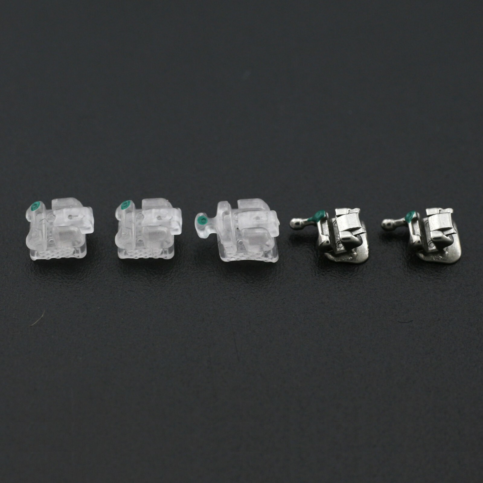Dental Orthodontic Self-ligating Brackets Ceramic Damon Clear Braces Roth 022