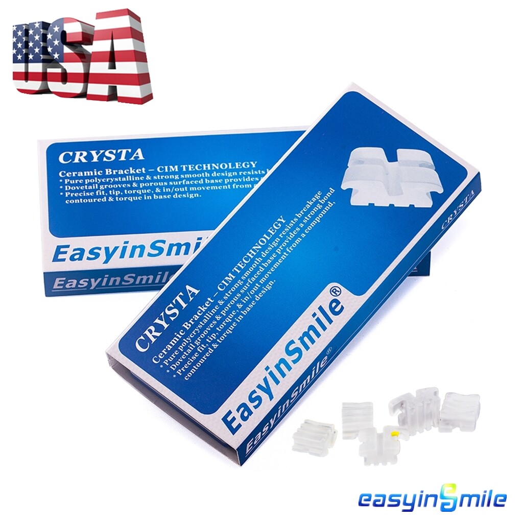 5 Sets Dental Ceramic Orthodontic Brackets ROTH/MBT 0.022 345 Clear Braces